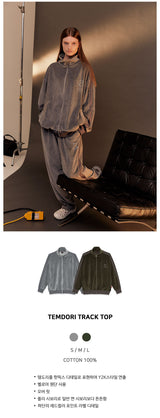 テンドリトラックトップ/TEMDORI TRACK TOP [CHARCOAL]