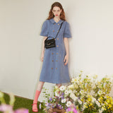 Pigment Double Button Long Dress (6681269207158)