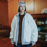 Reversible quilting fur jacket (6622878105718)