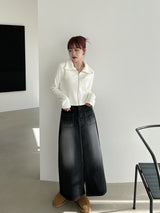 ダブルポケットロングスカート/no.713 Double Pocket Long Skirt (2color)
