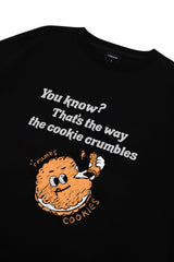 クッキーオーバーフィットTシャツ/black cookie overfit t-shirts