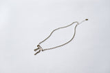 [MADE] Ribbon bold necklace (silver)