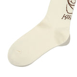 ドゥードゥルチェリープラネットグラフィックソックス／DOODLE CHERRY PLANET GRAPHIC SOCKS [IVORY]
