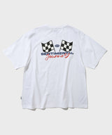 レーシングフラッグTシャツ/Racing Flag Tee (White)