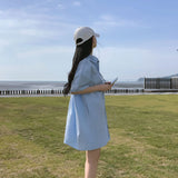 [Bellide made/Short, Long] キャンディ半袖シャツドレス