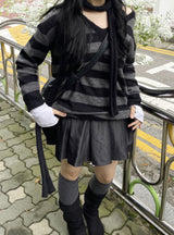 デイリープリーツノームコアデニムスカート / Daily Pleats Normcore Denim Skirt