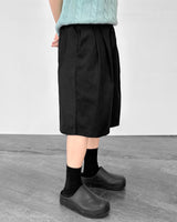 2タックコットンバルミューダパンツ / Two Tuck Cotton Bermuda Pants