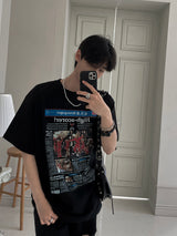Attention News Paper Short Sleeve T Shirt (2color)