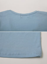 シンプルクロップ半袖Tシャツ
