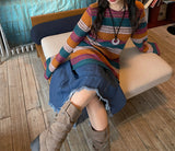 ビンテージジーンズダメージロングスカート / vintage jean damage long skirt