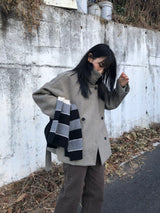 Zelda double pea coat