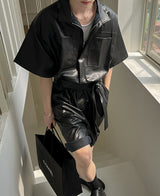 サマーレザーハーフジャンプスーツ / Summer Leather Half Jumpsuit