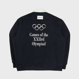 OLYMPIAD COLLAR SWEATSHIRT (NAVY) (6675322994806)