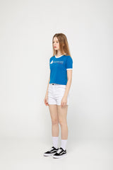 ORIGINAL RINGER CROP T-SHIRT blue (4647243841654)