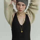 ボールペンダントネックレス / Ball Pendant Necklace_Gold