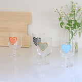 ハートゴブレットカップ / Heart goblet cup (4color)
