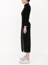ベルベットサイドスリットドレス / Velvet Side Slit Dress (4520093417590)