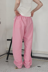 ribbon string pants (pink)