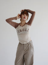 サークルカラーTシャツ / Circle color T-shirt (4color)