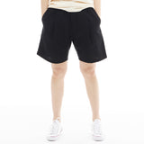 ワンタックワイドフィットショートパンツ/ONE TUCK WIDE FIT SHORT PANTS-BLACK