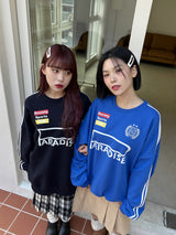 スポーティラインスウェットシャツ/Sporty Line Sweatshirt (2color)