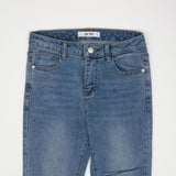 ハイスパンデックスデストロイドスキニージーンズ/HIGH SPANDEX DESTROYED LIGHT BLUE SKINNY JEAN [6060]