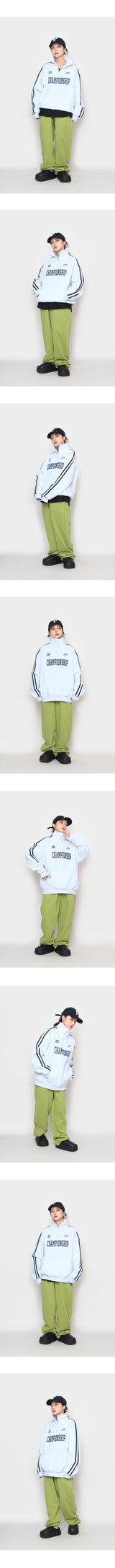 チャンピオンシップセミジップアップスウェットシャツ / Championship semi- zip-up sweatshirt