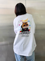 サングラスキャット半袖Tシャツ / VENTIQUE Sunglasses cat T-shirt 3color