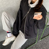 Contrast Stitch Zip-Up Jacket (6684150005878)