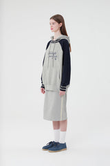 レタリンググラフィックチェリーフーディー／LATTERING GRAPHIC CHERRY HOODIE [MELANGE GRAY]
