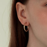14K ゴールドフィルドリングピアス/14K GOLDFILLED RING EARRING (M size)