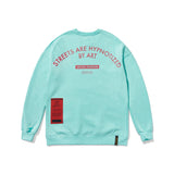 DIVISION CLASSIC OVERSIZED HEAVY SWEAT CREWNECK BLUE / BLACK (4626252202102)