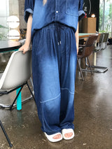 ディープオーシャンデニムセットアップパンツ