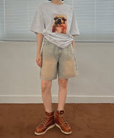 ドッグショートスリーブTシャツ/Dog Selfie Short Sleeve T-shirt (3color)