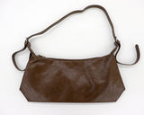 Rait leather baguette shoulder bag