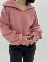 オーバーネックスウェットシャツ/over neck sweatshirt (4color)