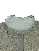 パンチングハーフパフィニットセット / Punching Half Puffy Knit Set (2colors)