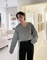 V-Neck Extended Sleeve Knit Top (6595753902198)