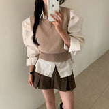[Bellide made] オールドマネーVネックニットベスト