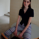 チリングバンディングパンツ / CHILLING BANDING PANTS_PURPLE STRIPE