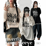 Moor オーバーサイズ フィット アンド プリーツ ロング スリーブ T シャツ