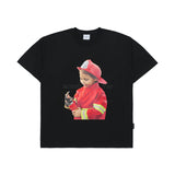 ベイビーフェイスファイヤーファイターボーイショートスリーブTシャツ ブラック