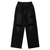 ルーズデストロイドペイントデニムパンツ / LOOSE DESTROYED PAINT DENIM PANTS