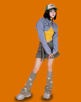 スターレッグウォーマー / star pang! leg warmer (3color/양면)