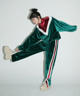 ベルベットライニングトラックパンツ / velvet lining track pants - GREEN (4175156248694)