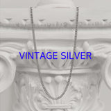 クラシック チェーン ネックレス / [BLESSEDBULLET]classic chain necklace_silver/gold/vintage silver/black silver