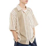 スプライス 半袖シャツ / SPLICED SHORT SLEEVE SHIRT (4518757793910)