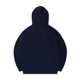 046/047/048- NAVY- LEATHER APPLIQUE GRAPHIC HOODIE