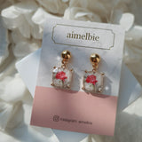 ザアンティークローズスクエアイヤリング / The Antique Rose Square Earring