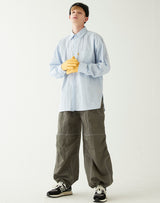 イエロータップオーバーサイズシャツ/YELLOW TAP OVERSIZED SHIRT LIGHT BLUE